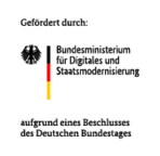 Förderlogo Bundesministerium für Digitales und Staatsmodernisierung