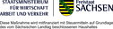 Logo Förderung Sächsisches Staatsministerium für Wirtschaft, Arbeit und Verkehr