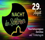 Grafik mit Schloss und Text Nacht der Schl&ouml;sser