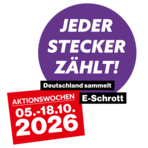 Logo der Aktionswochen "Jeder Stecker z&auml;hlt"