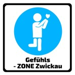 Auf dem Bild das Logo der Gefühlszone Zwickau - ein Symbolbild Mensch mit Herz
