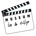 Klappe, wie im Film mit Text Museum in a clip