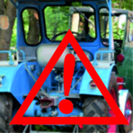 Symbolbild mit Traktoren zu Verkehrseinschränkungen zur Protestaktion