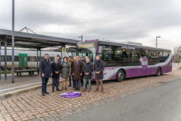 Vertreter der Landkreisverwaltung, der Stadt und der Regionalverkehrsbetriebe informierten über die neuen Linien