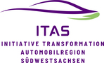 Auf dem Bild das Logo Schrift ITAS und Welle